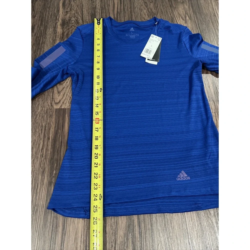 Adidas Running ClimaLite Croyal Blroco  long sleeve warm up shirt size L